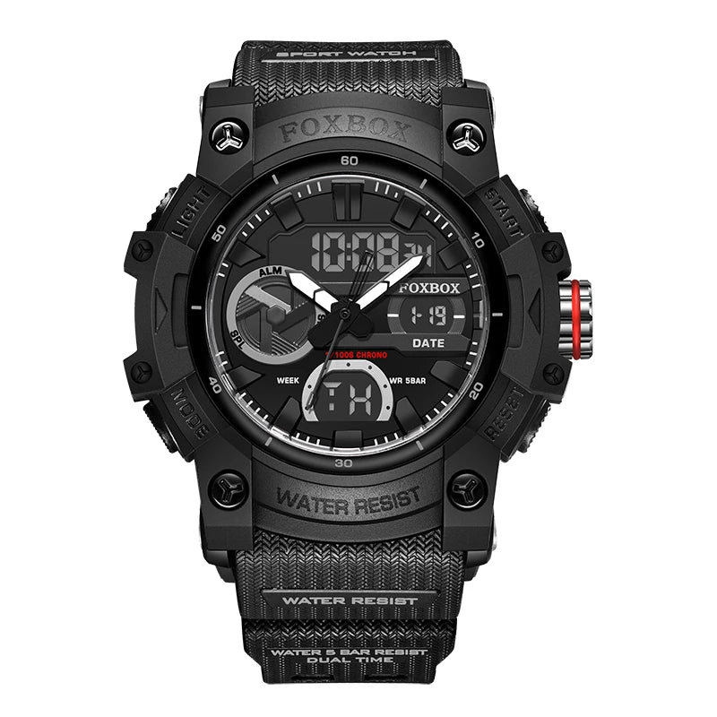 LIGE (®) FB0052 Digital Quartz Men’s Watch – Nylon Strap, 30M (3ATM) Water Resistant
