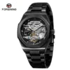 FORSINING (®) XT0008 Automatic Skeleton Watch – Stainless Steel, Luminous, 30M (3ATM) Water Resistant