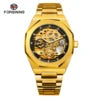 FORSINING (®) XT0008 Automatic Skeleton Watch – Stainless Steel, Luminous, 30M (3ATM) Water Resistant