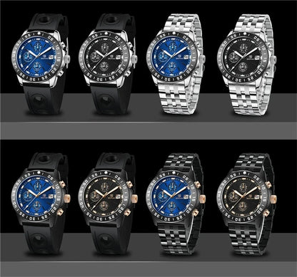 BENYAR (®) BY-5198  Men’s Quartz Chronograph Watch – Japan VD53 Movement 30M (3ATM) Water Resistant