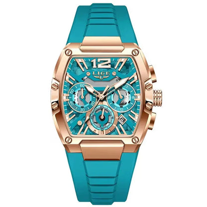 LIGE (®) 89206 Men’s Quartz Chronograph Watch – Sport Silicone Strap 30M (3ATM) Water Resistant