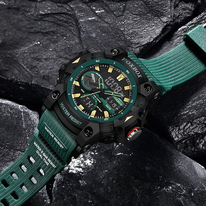 LIGE (®) FB0052 Digital Quartz Men’s Watch – Nylon Strap, 30M (3ATM) Water Resistant