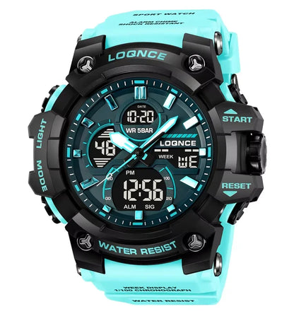 LOQNCE (®) LQ98007 Digital Quartz Men’s Watch – LED Display, Sport Design, , 30M (3ATM) Water Resistant