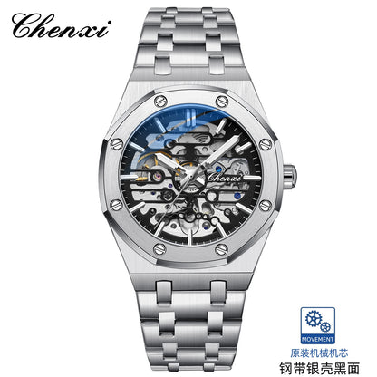 CHENXI (®) 8848 Automatic Skeleton Men’s Watch – Gold Tone Case 30M (3ATM) Water Resistant
