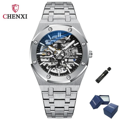 CHENXI (®) 8848 Automatic Skeleton Men’s Watch  50M (5ATM) Water Resistant