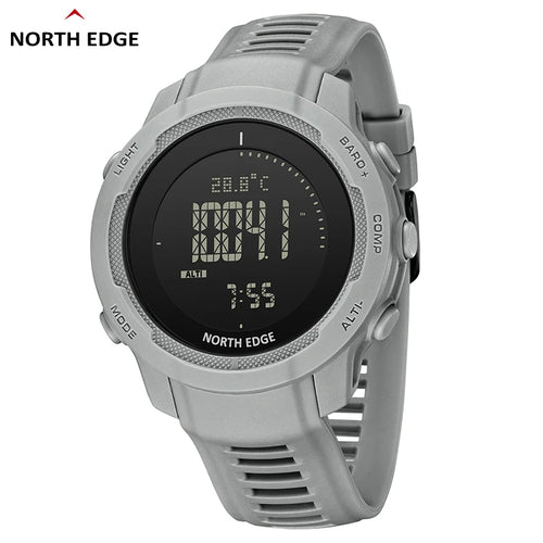 NORTH EDGE (®) VERTICO Digital Outdoor Watch – Compass, Carbon Fiber Case, 30M (3ATM) Water Resistant