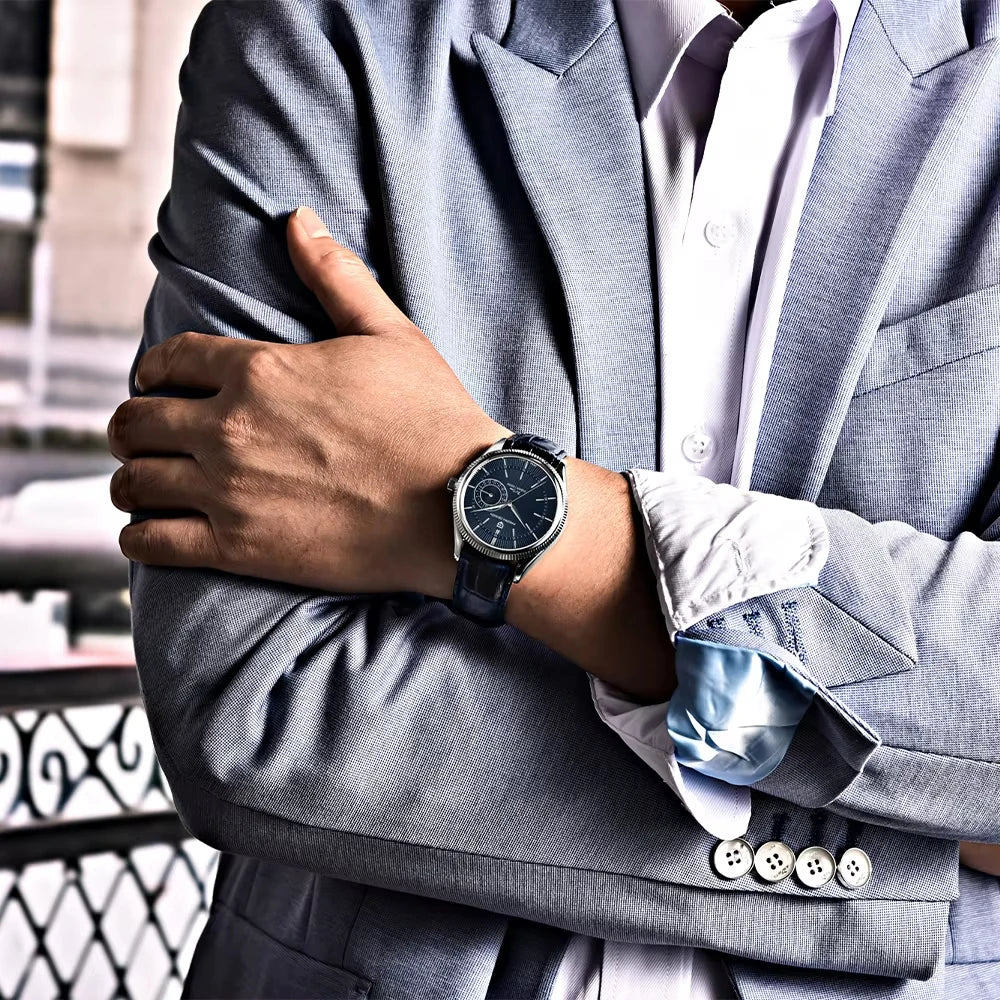 PAGANI DESIGN 40mm Quartz Diver Men’s Watch – Sapphire Crystal, 200M Water Resistant