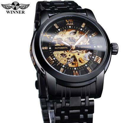 WINNER (®) XT0010 Automatic Mechanical Men’s Watch – Luminous Dial 30M (3ATM) Water Resistant