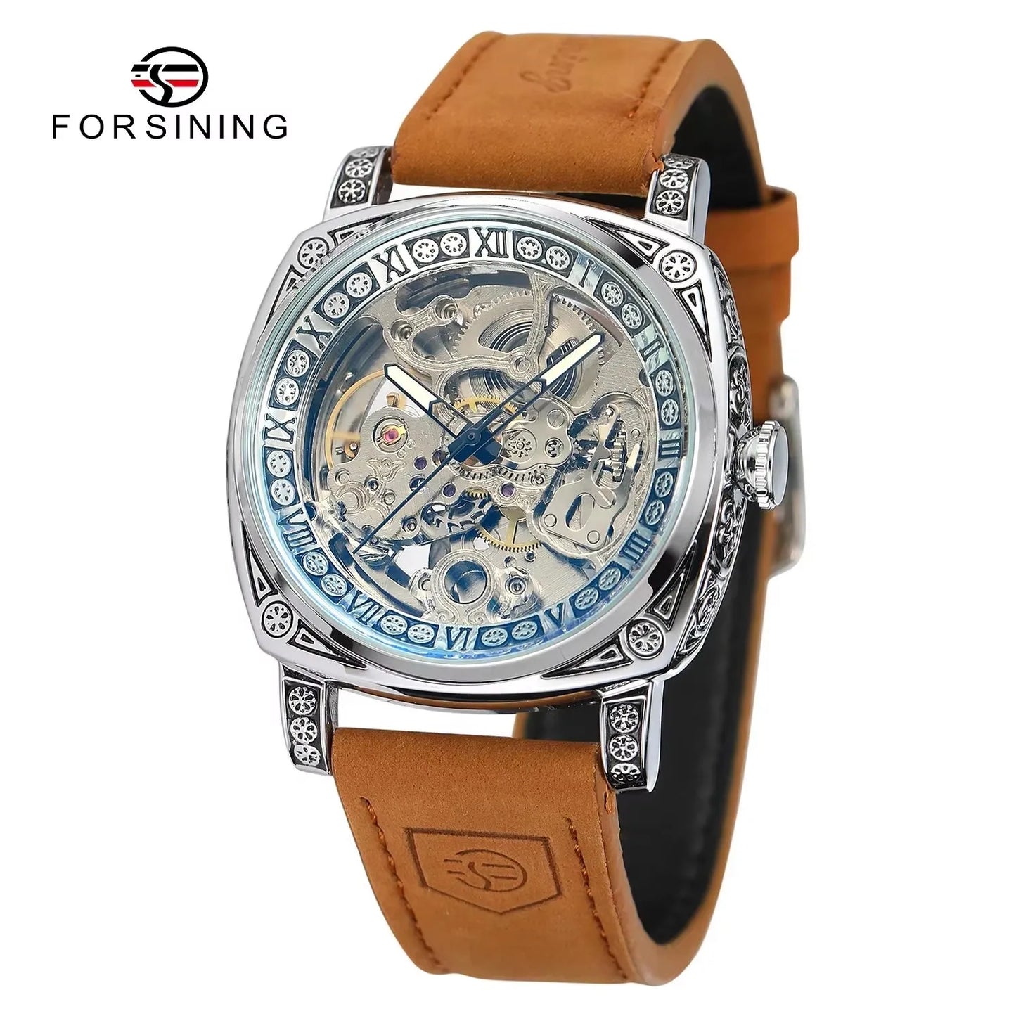 FORSINING (®) 6003 Automatic Mechanical Men’s Watch – Skeleton Design