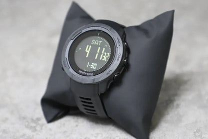 NORTH EDGE (®) VERTICO Digital Outdoor Watch – Compass, Carbon Fiber Case, 30M (3ATM) Water Resistant