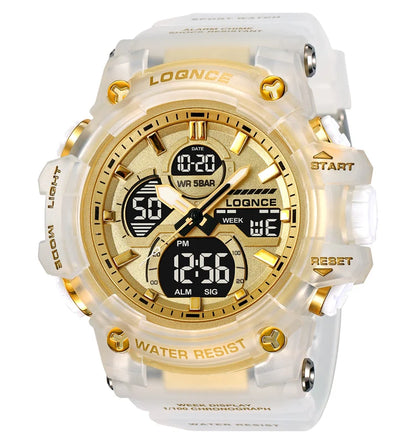 LOQNCE (®) LQ98007 Digital Quartz Men’s Watch – LED Display, Sport Design, , 30M (3ATM) Water Resistant