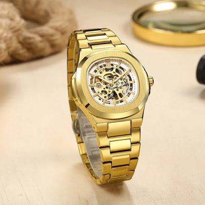Mechanical Movement Stainless Steel Automatic Watch for Men