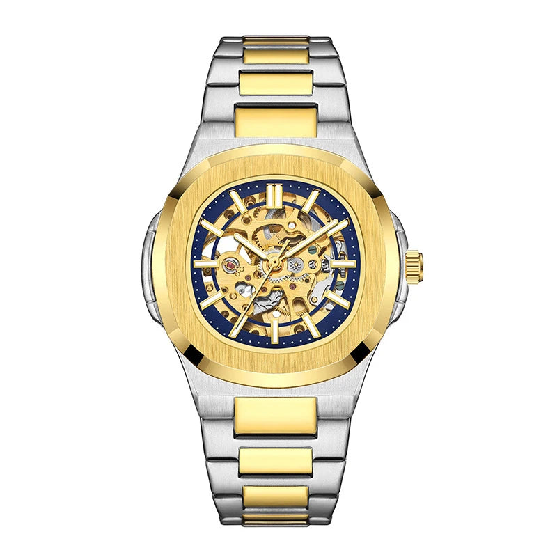 Mechanical Movement Stainless Steel Automatic Watch for Men