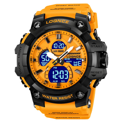 LOQNCE (®) LQ98007 Digital Quartz Men’s Watch – LED Display, Sport Design, , 30M (3ATM) Water Resistant