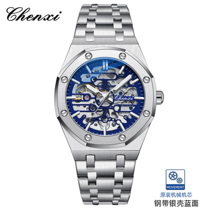 CHENXI (®) 8848 Automatic Skeleton Men’s Watch – Gold Tone Case 30M (3ATM) Water Resistant