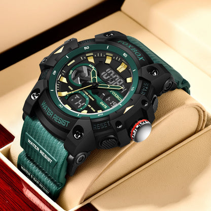 LIGE (®) FB0052 Digital Quartz Men’s Watch – Nylon Strap, 30M (3ATM) Water Resistant