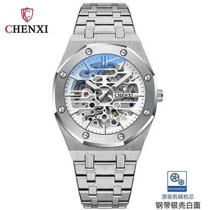 CHENXI (®) 8848 Automatic Skeleton Men’s Watch  50M (5ATM) Water Resistant