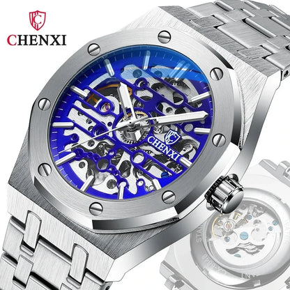 CHENXI (®) 8848 Automatic Skeleton Men’s Watch  50M (5ATM) Water Resistant