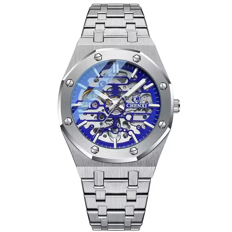 CHENXI (®) 8848 Automatic Skeleton Men’s Watch  50M (5ATM) Water Resistant
