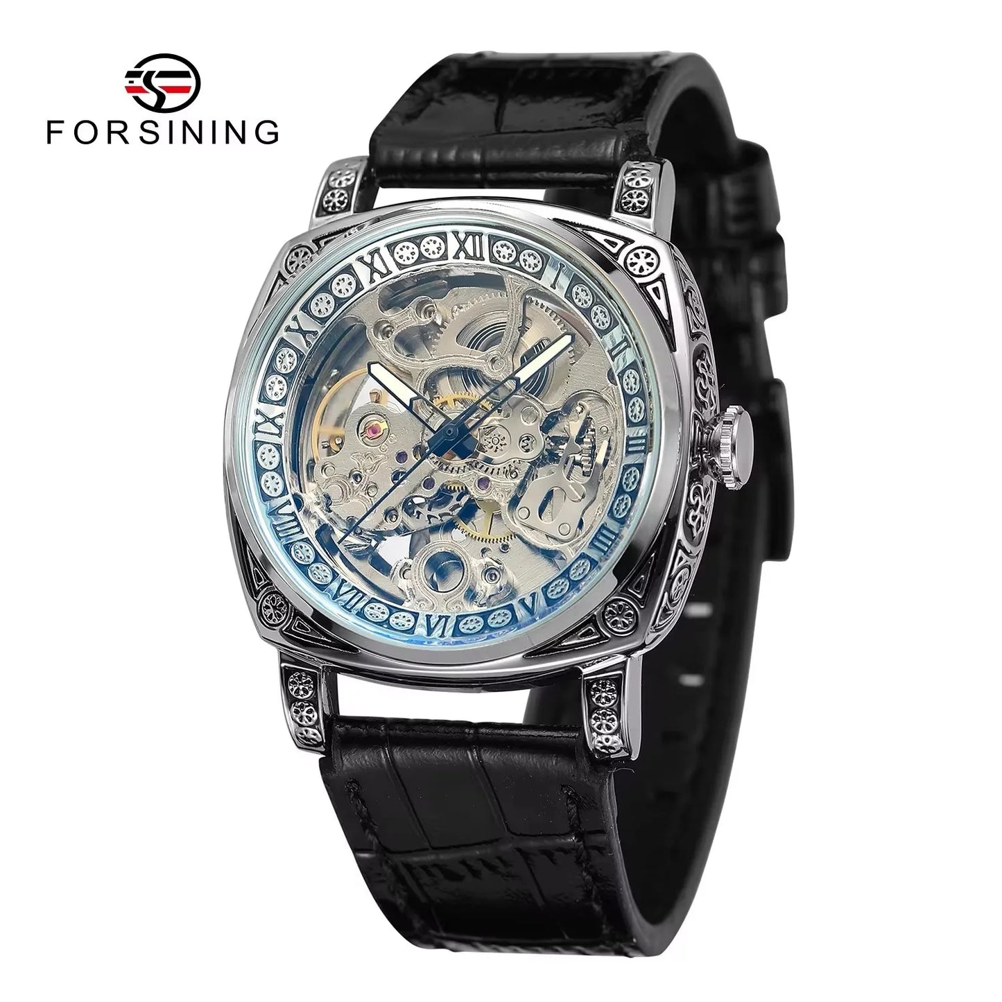FORSINING (®) 6003 Automatic Mechanical Men’s Watch – Skeleton Design