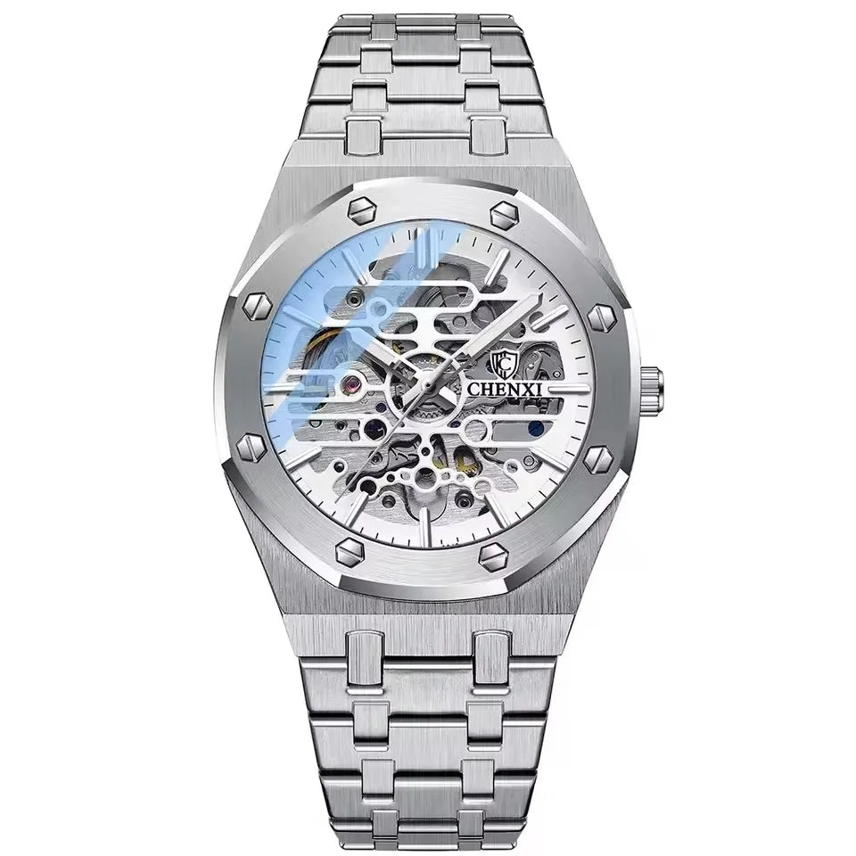 CHENXI (®) 8848 Automatic Skeleton Men’s Watch  50M (5ATM) Water Resistant