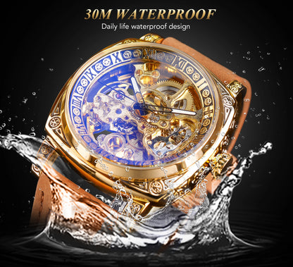 FORSINING (®) 6003 Automatic Mechanical Men’s Watch – Skeleton Design