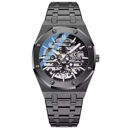 CHENXI (®) 8848 Automatic Skeleton Men’s Watch  50M (5ATM) Water Resistant