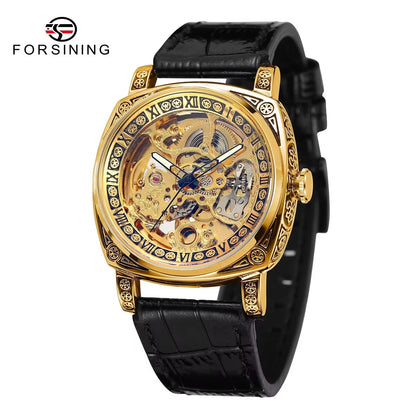 FORSINING (®) 6003 Automatic Mechanical Men’s Watch – Skeleton Design