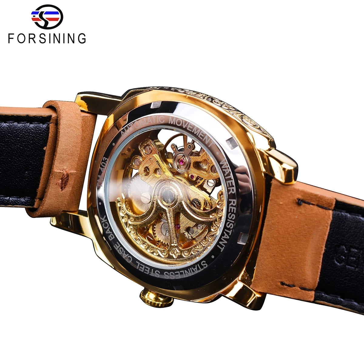 FORSINING (®) 6003 Automatic Mechanical Men’s Watch – Skeleton Design