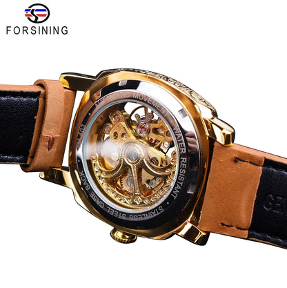 FORSINING (®) 6003 Automatic Mechanical Men’s Watch – Skeleton Design